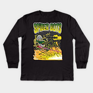 Spider Bots Attack Kids Long Sleeve T-Shirt